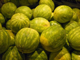 Close Up of a Pile of Watermelons