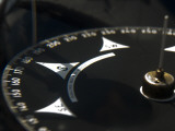 Close Up of a Compass on a Tall Ship