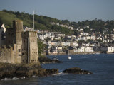 Dartmouth Castle at the Mouth of River Dart  Dartmouth in Background