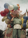 Man Sells Balloons at the Barnum and Bailey Circus