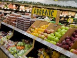 Organic Fruits and Vegetables in a Grocery Store