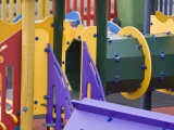 Colorful Playground Equipment in a Community Childrens' Park