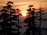 Sunrise over Tokachidake Mountain