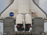 Wings and Boosers of Space Shuttle Atlantis as it She Sits on Pad 39B
