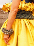 Hawaiian Woman Preparing to Make Offerings to Pele