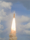 Space Shuttle Atlantis Blasting Off from Kennedy Space Center