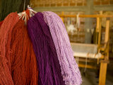 Naturally Dyed and Hand Spun Wool at the Bautista Family Workshop