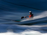 Kayaker Whizzing Past on the Skookumchuk Rapids