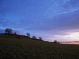 Twilight View of the Rolling Country Side in Spain