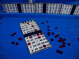 Active Bingo Card Ready to Win at a County Fair Booth
