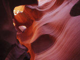 Beautiful Striated Eroded Rock in Antelope Canyon
