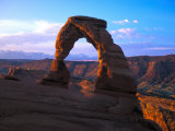 Scenic View of Arch and Canyon in Utah's Arches National Park