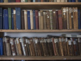 Books Line Shelves in the Library at the Norwegian Whalers' Church