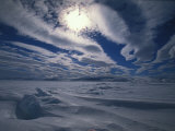 Dramatic Wind Clouds over the Sea Ice of Admiralty Inlet