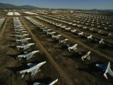 Rows of Fighter Jets in Storage at Davis Monthan Air Force Base