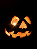 Halloween Jack-O' Lantern at Night