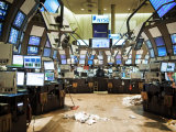 Empty Stock Exchange Floor after Close of Business