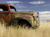 Abandoned Pickup Truck Near Divide