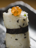 Close View of a Piece of Sushi