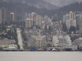 Looking over a Lake in a Large Populated Section of Vancouver  Canada