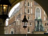 View of the Facade of St Mary's Church Through an Archway