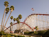 Roller Coaster at Santa Cruz Beach Boardwalk  California