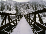 Pack Bridge Crosses the Salmon River  the Gateway to Wilderness