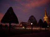 Grand Palace Complex from a Slight Distance  at Sunset