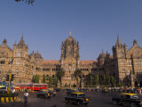 Traffic at the Chhatrapati Shivaji Terminus or Victoria Terminus