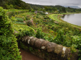 View of Terraced Gardens Overlooking a Scenic Lake