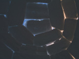View Looking Up Through the Space Between Snow Bricks of an Igloo
