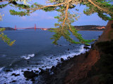 Golden Gate Bridge Seen from Legion of Honor  Mile Rock Beach Area