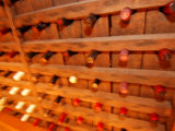Wine Bottles in a San Francisco Restaurant Wine Cellar