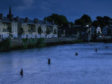 Fly Fishermen on the Moy River at Twilight