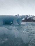 Icescape with Mountainous Landscape in Distance