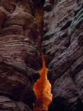 Glowing Rock Colored Sandstone Formation of the Altschlossfelsen