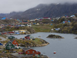 Harbor at Sisimiut  Greenland  Filled with Fishing Boats