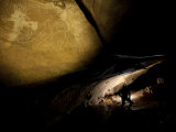 Native American Pictographs and Petroglyphs Inside Devilstep Cave