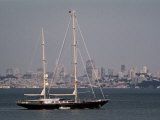 View of San Francisco from across Bay in Marin County