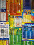 Brightly Colored Advertisements for International Phone Calling Cards