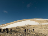 Tourists View a Barren Landscape Along the Arctic Coast of Norway
