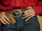 Lajitas Texas  Detail of Cowboy Belt Buckle  Brewster County