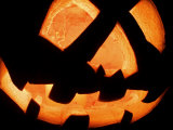 Halloween Jack-O' Lantern at Night