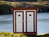 Quaint Outhouse on the Shore of Battle Harbor