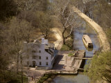 Aerial View of the C&O Canal Towpath and Great Falls Tavern