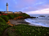 View of Pigeon Point Lighthouse  Off Scenic Route 1 California