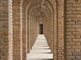 Brick Arches at Fort Jefferson in Dry Tortugas National Park  Florida