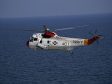 Helicopter from Pensacola Naval Station over the Gulf of Mexico