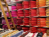Bolts of Fabric on the First Floor of a Fabric Store on Union Square