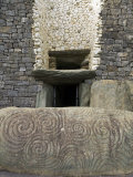 Petrogyphs at the Entrance of Newgrange  a 5000 Year Old Passage Tomb